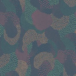 Абстрактный многоцветный рисунок в виде капель на широких флизелиновых обоях каталога  Bon Voyage
